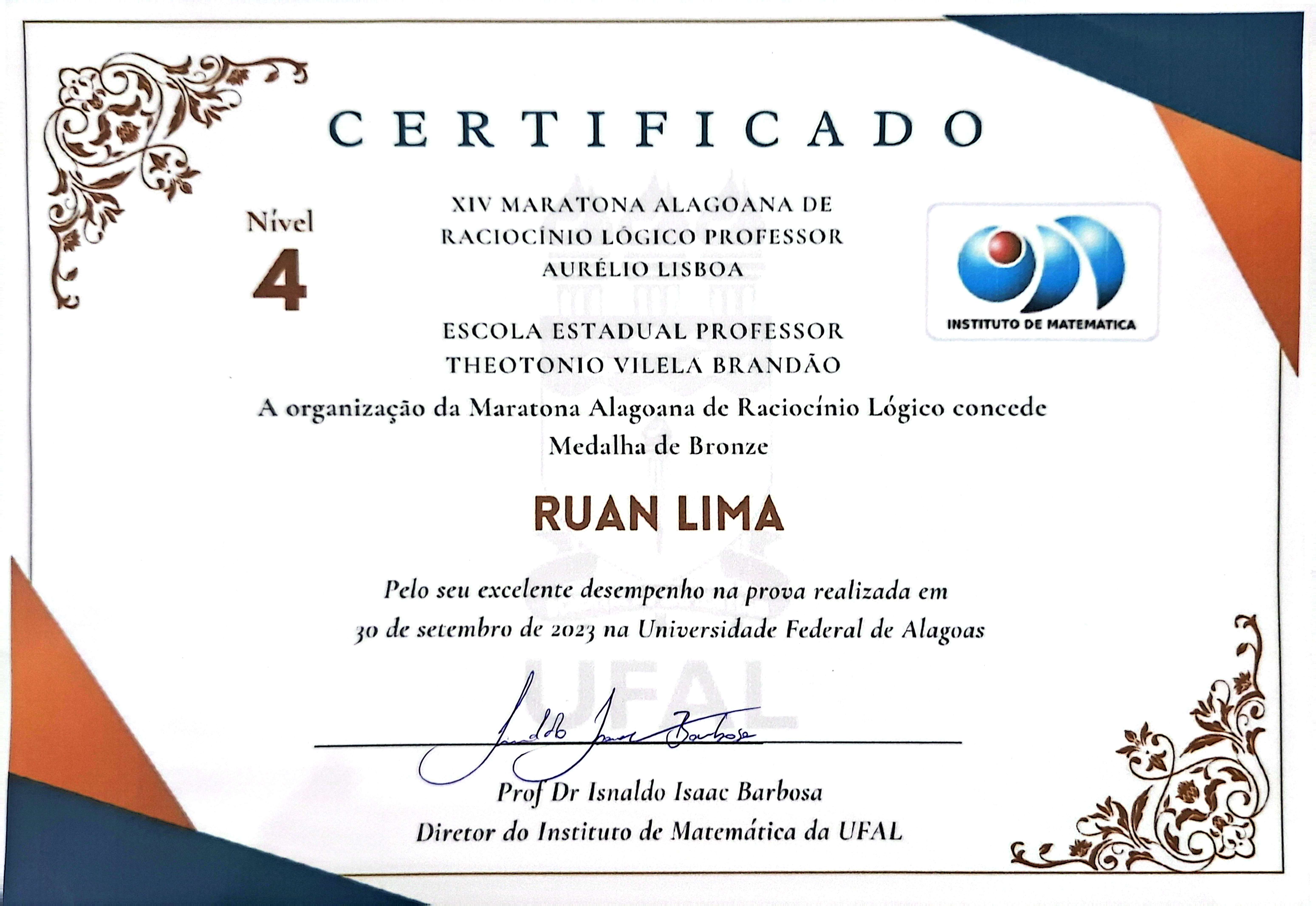 Bronze Maratona de Lógica