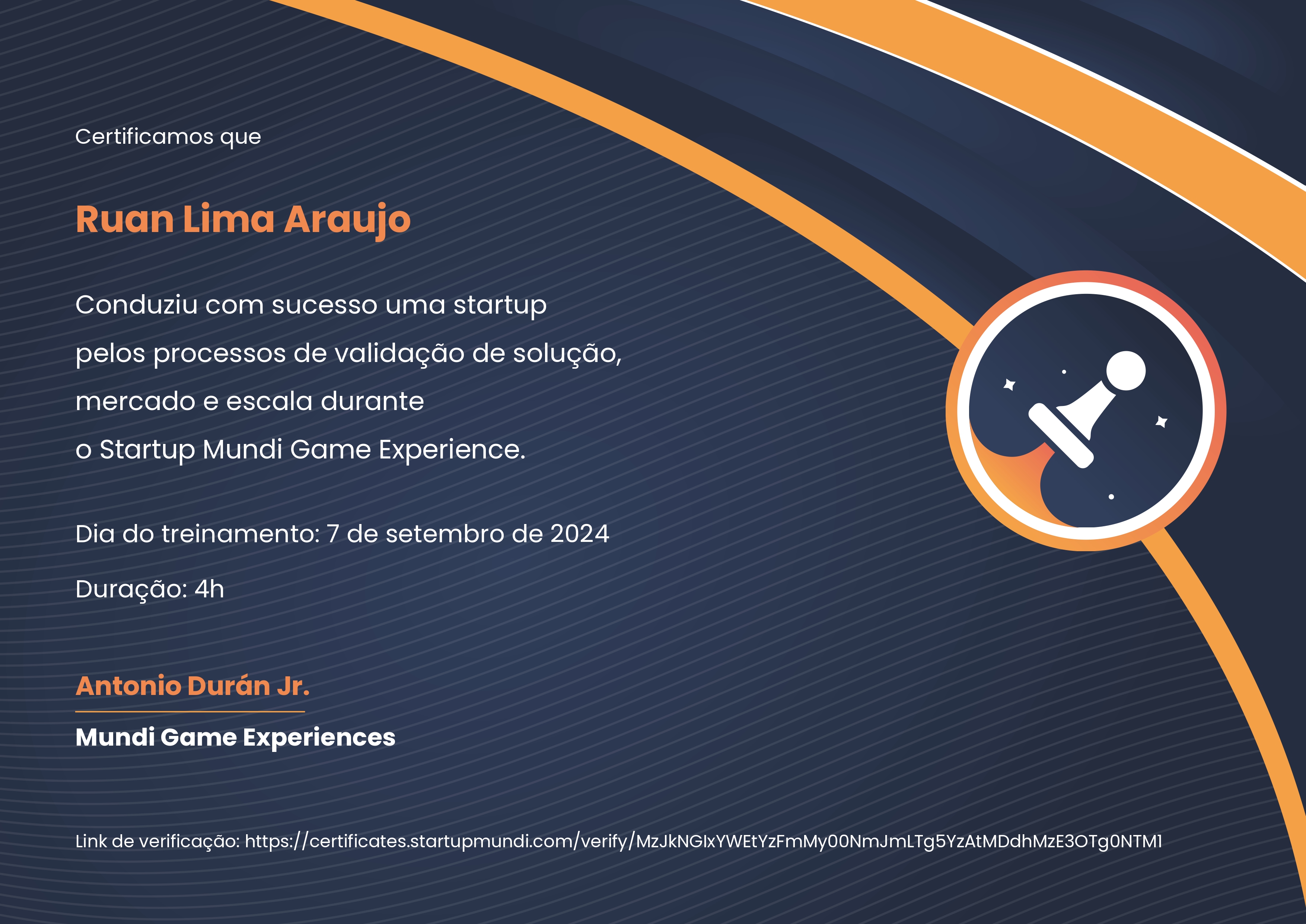 Startup Mundi Game Experience